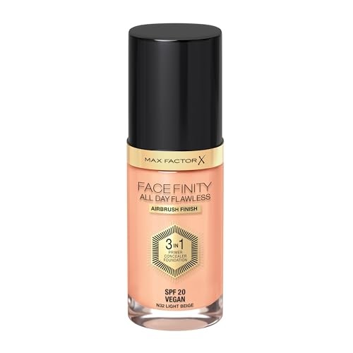 Max Factor FACEFINITY 3IN1 primer concealer and foundation 32light beige 30ml donna