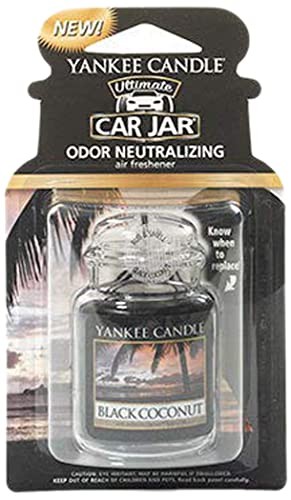 Yankee Candle Black Coconut Classic Car Jar Paper car tag unisex
