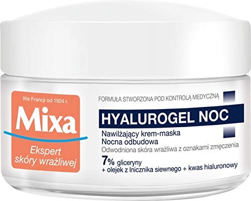 MIXA Ekspert Sensitive Skin Hyalurogel Night cremamaschera notte idratante 50ml