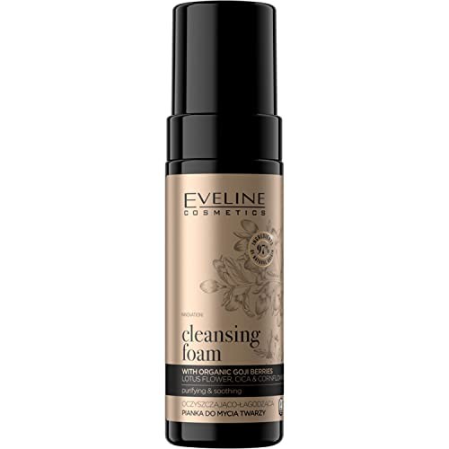 EVELINE Organic Gold Cleansing Foam schiuma detergente e lenitiva per il viso 150ml