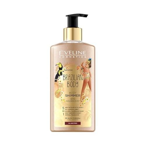 EVELINE Brazilian Body shimmer con polvere doro 150ml