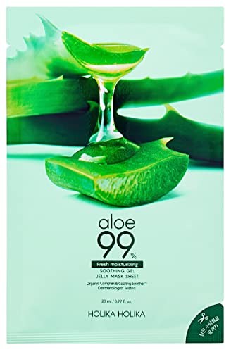 Holika Holika Aloe 99 Gel Lenitivo Maschera Gelatina in Foglio Maschera viso in gel donna 16ml