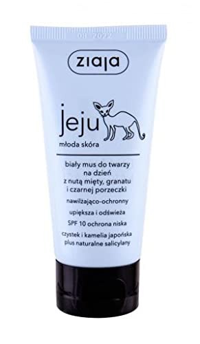 Ziaja Jeju White Face Mousse Moisturizer Day Cream Crema quotidiana per la pelle 50ml Donna