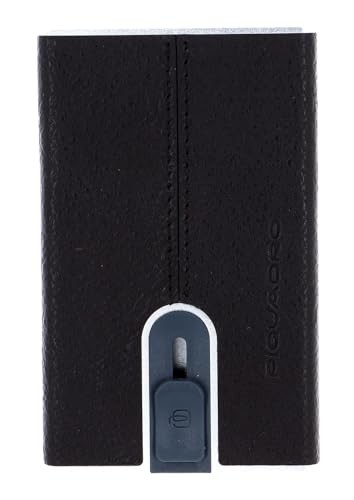 Piquadro Black Square Leather Card Holder Square Sliding System PP4825B3RTM Brown uomo
