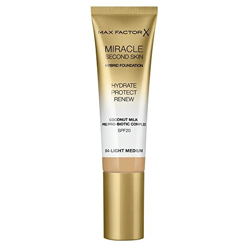 Max Factor MIRACLE TOUCH second skin foundSPF20 4light medium donna