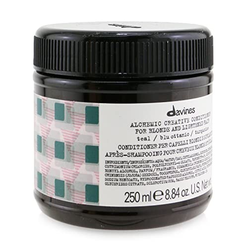 Davines Alchemic Creative Conditioner For Blonde And Lightened Hair Teal 250ml Teal
