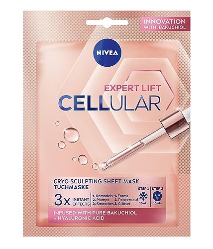 Nivea Hyaluron CELLular Filler 10 Minuti Maschera in Tessuto Maschera Viso Donna