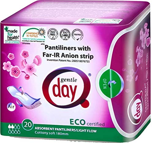 GENTLE DAY Proteggislip Con FarIR Anion Strip eco assorbenti assorbenti con striscia anionica 20pz