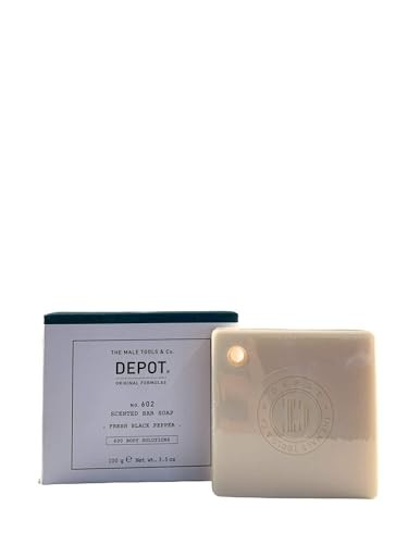 Depot 600 Body Solutions No 602 Botanical Complex Cleansing Fresh Black Pepper Scented Soap Bar Spicy Notes 100 g donna