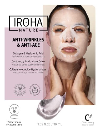 IROHA NATURE Fiala viso illuminante Instant Flash con collagene e acido ialuronico 15 ml