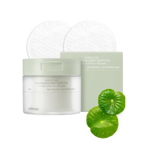 Ji Woo Gae Cica BHA Blemish Toner Pad 60pads