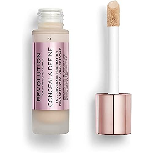 Revolution Make Up CONCEAL DEFINE full coverage foundation F3 23 ml Donna