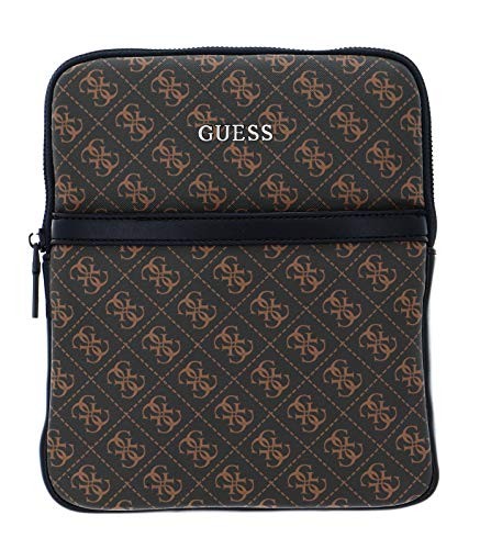 Guess Vezzola Bag Flat Top Zip Brown uomo