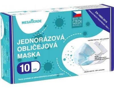Mesaverde Mascherina monouso 10 pz Donna