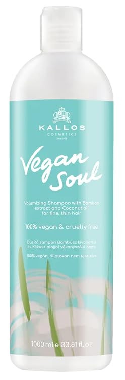 Kallos Vegan Soul Volumizing Shampoo shampoo rinforzante per volume dei capelli 1000ml donna
