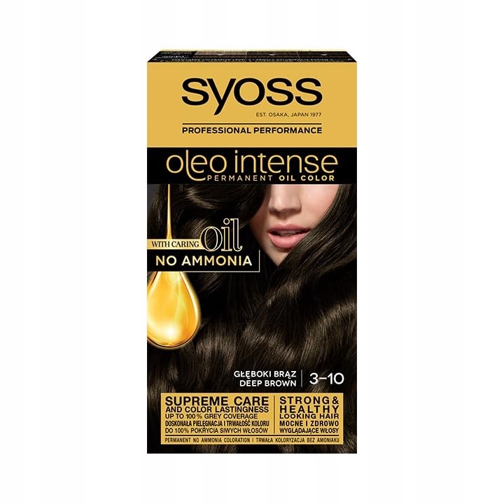 Syoss Oleo Intense Permanent Oil Color Barva na vlasy 50 ml donna 310 Deep Brown