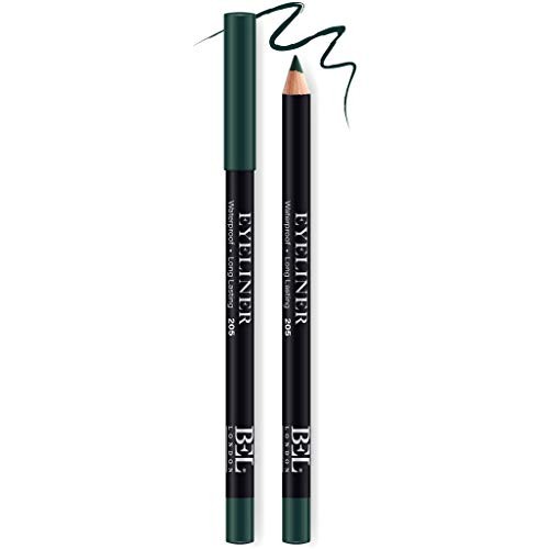 Bel London BEL London Hydrogenated Vegetable Oil Waterproof Colour Long Lasting Gel Pencil Eyeliner 205 Green 078 g donna