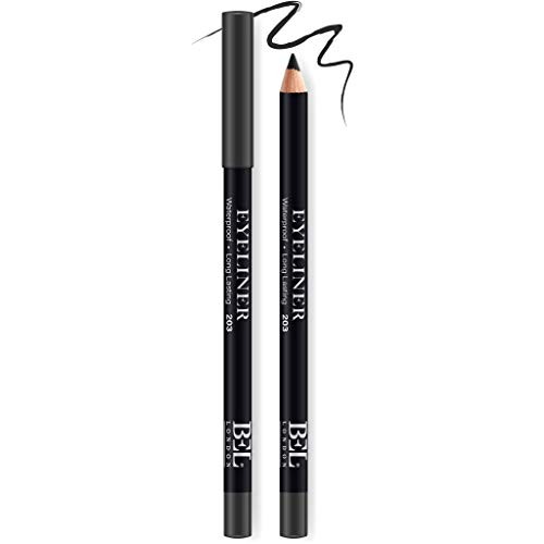 Bel London BEL London Hydrogenated Vegetable Oil Waterproof Colour Long Lasting Gel Pencil Eyeliner 203 Black 078 g donna