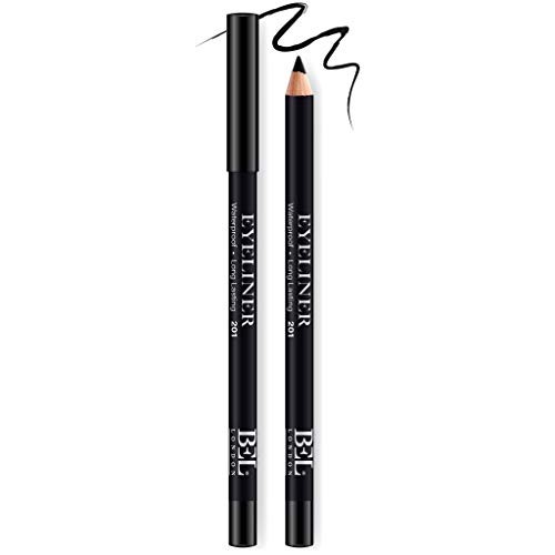 Bel London BEL London Hydrogenated Vegetable Oil Waterproof Colour Long Lasting Gel Pencil Eyeliner 201 Black 078 g donna