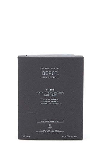 Depot 800 Skin Specifics No 806 Hyaluronic Acid Toning Revitalizing Sheet Mask For Face Day 12 pcs 13ml donna