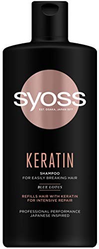 Syoss Shampoo per capelli deboli e facilmente schiacciabili Shampoo alla cheratina 500ml 440ml Donna