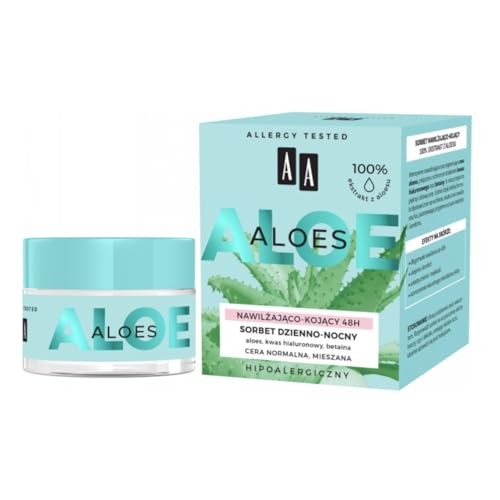 AA Aloes 100 Estratto di Aloe Vera Hydro Sorbet sorbetto giornonotte idratante e lenitivo 48h 50ml