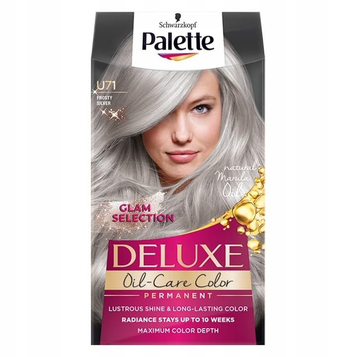 Schwarzkopf Professional Palette Deluxe OilCare Color Permanent hair color donna U71 Ledov stbrn