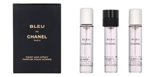 Chanel Bleu de Chanel Parfum 3 ricariche da 20 ml 60ml Uomo
