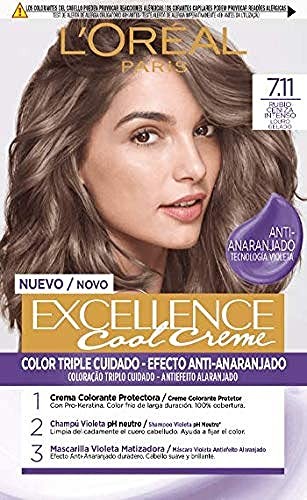 LOral Paris EXCELLENCE Creme tinte 711rubio ceniza intenso 192 ml Unisex