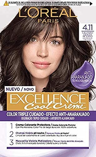 LOral Paris EXCELLENCE creme tinte 411castao ceniza intenso 192 ml Donna