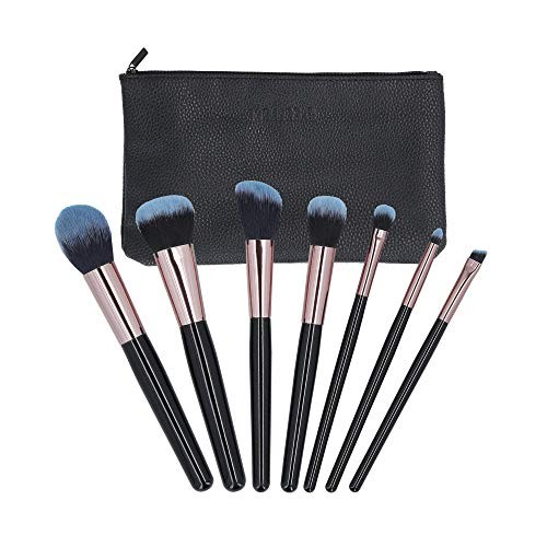 MIMO Set Pennelli Trucco Nero 7 pz Set di pennelli donna 0ml