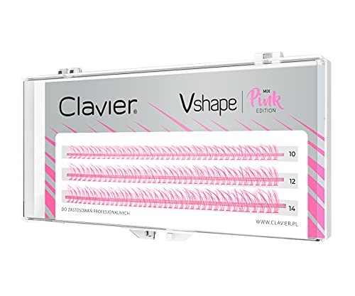CLAVIER Vshape Ciuffi di ciglia Rosa