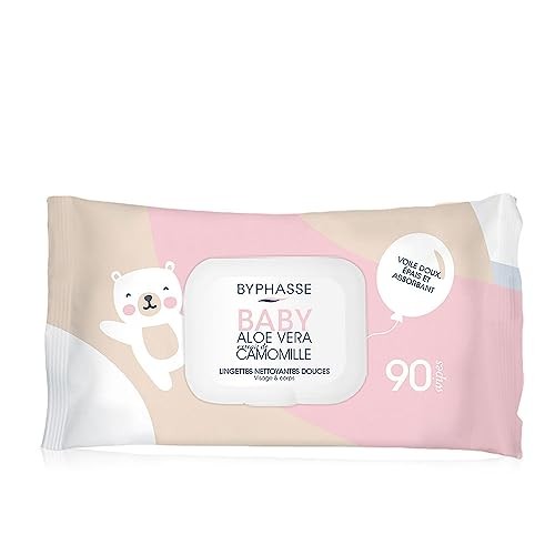 Byphasse Toallitas Limpiadoras Beb Aloe Vera y Extracto De Camomila 90 U Unisex