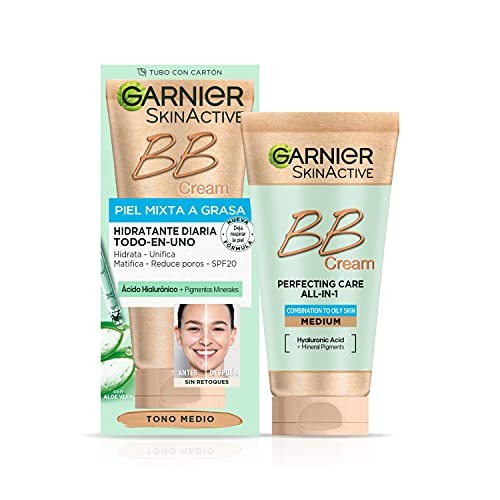 Garnier SKINACTIVE BB CREAM piel mixta a grasa SPF25 medium 50 ml Unisex
