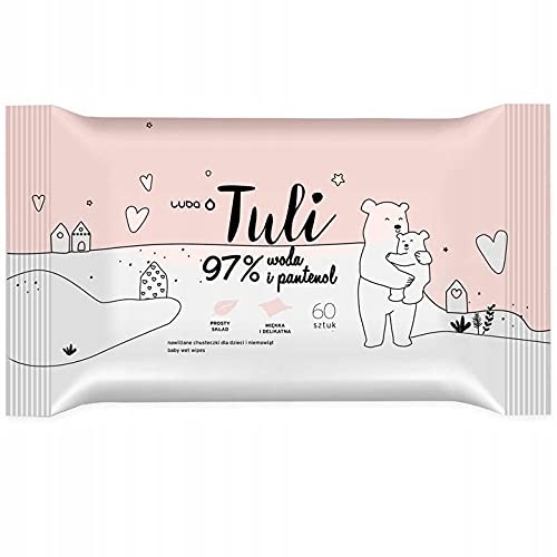 LUBA Tuli salviette umidificate per bambini con Acqua e Pantenolo 60 pz