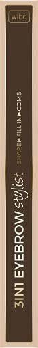 WIBO Eyebrow Stylist Matita per sopracciglia 3 in 1 con pennello Dark Brown 2