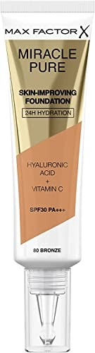 Max Factor MIRACLE PURE foundation SPF30 80bronze 30 ml Unisex
