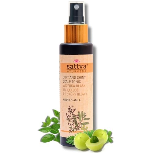 SATTVA Soft And Shiny Scalp Tonic dona lucentezza e morbidezza al cuoio capelluto Henn e Amla 100ml