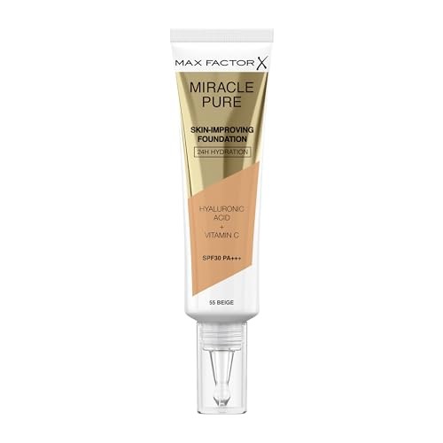 Max Factor MIRACLE PURE foundation SPF30 55beige 30ml donna