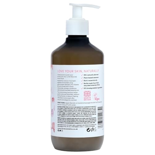 I love Sapone liquido idratante per le mani Naturals Hand Wash Rose e Argan 500ml Donna