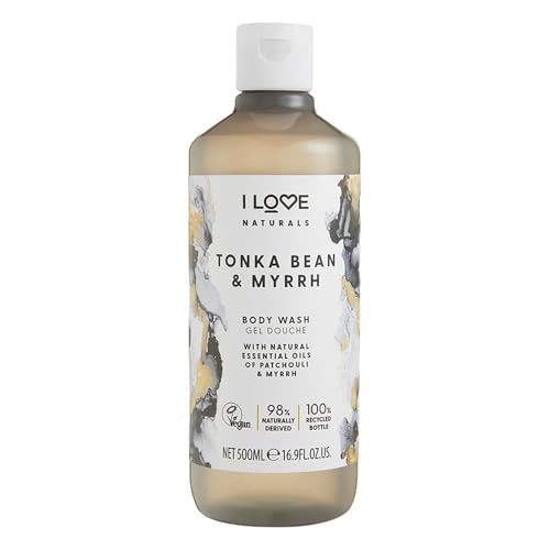 I love Naturals Body Wash Gel doccia idratante alla fava tonka e alla mirra 500ml Donna