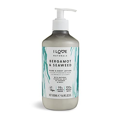 I LOVE Naturals Hand Body Lotion Balsamo per il corpo e le mani al bergamotto e alghe marine 500ml