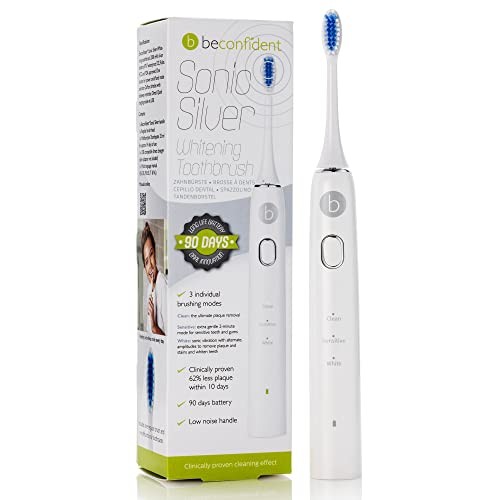 Beconfident SONIC SILVER electric whitening toothbrush whitesilver Unisex