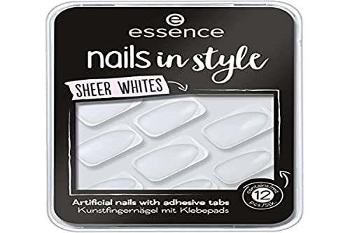 Essence NAILS IN STYLE uas artificiales 11sheer whites 12 u Donna