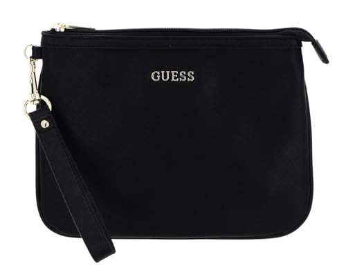 Guess Vanille Synthetic Leather Bag Toiletry Black 25 x 19 x 2 cm donna