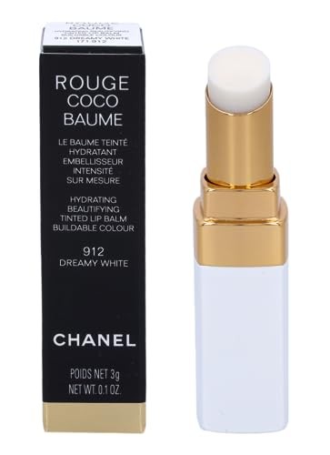 Chanel ROUGE COCO BAUME hydrating conditioning lip balm 912dreamy white 35 g Donna
