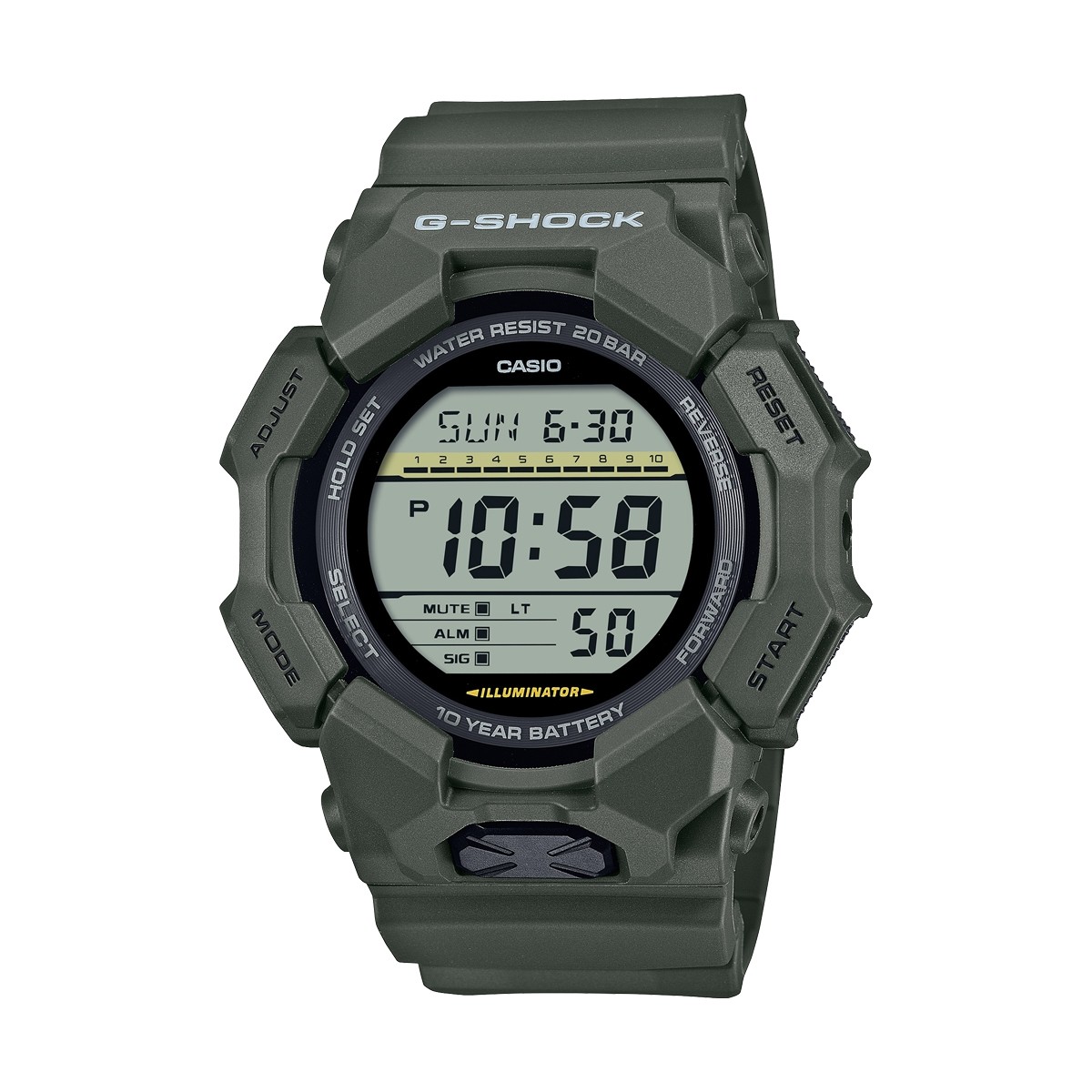 CASIO G-SHOCK Mod. NEW RUGGED BASIC Digital 10-Year Battery
