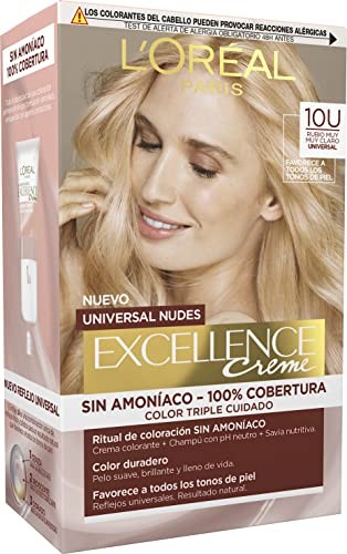 LOral Paris EXCELLENCE creme universal nudes tinte n10u lightest blonde 5 u unisex 5u