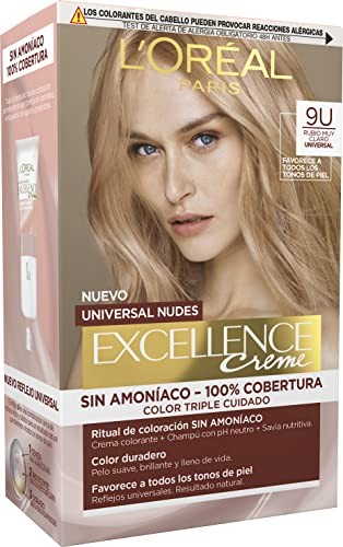 LOral Paris EXCELLENCE creme universal nudes tinte n9u very light blonde 5 u unisex 5u
