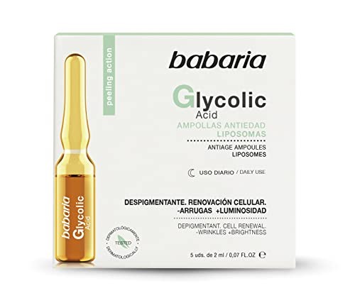 BABARIA GLYCOLIC ACID TRATAMIENTO ANTIEDAD LIPOSOMAS AMPOLLAS 10ML Donna
